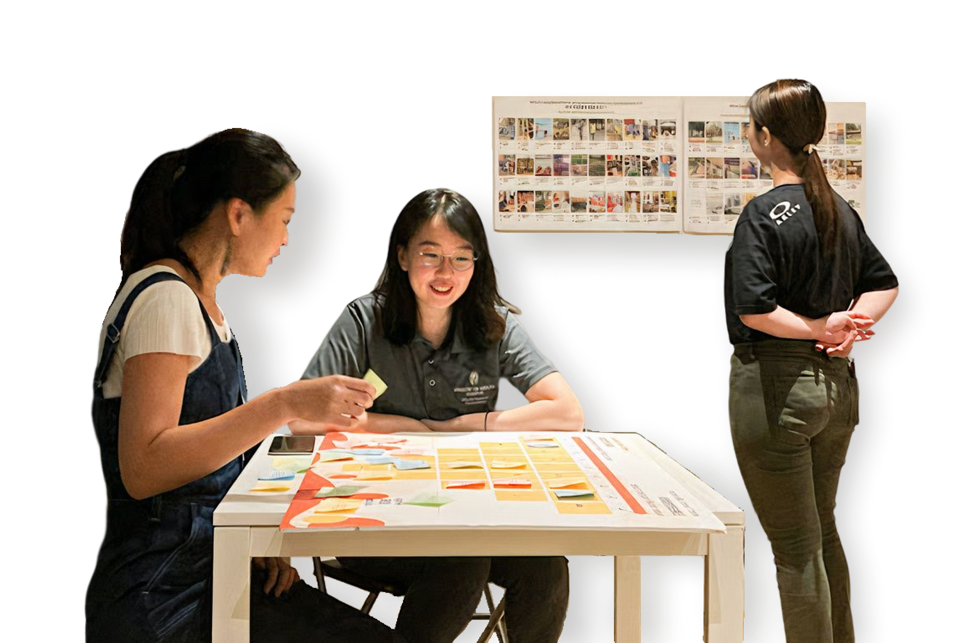 Residents and researchers at a neighbourhood workshop